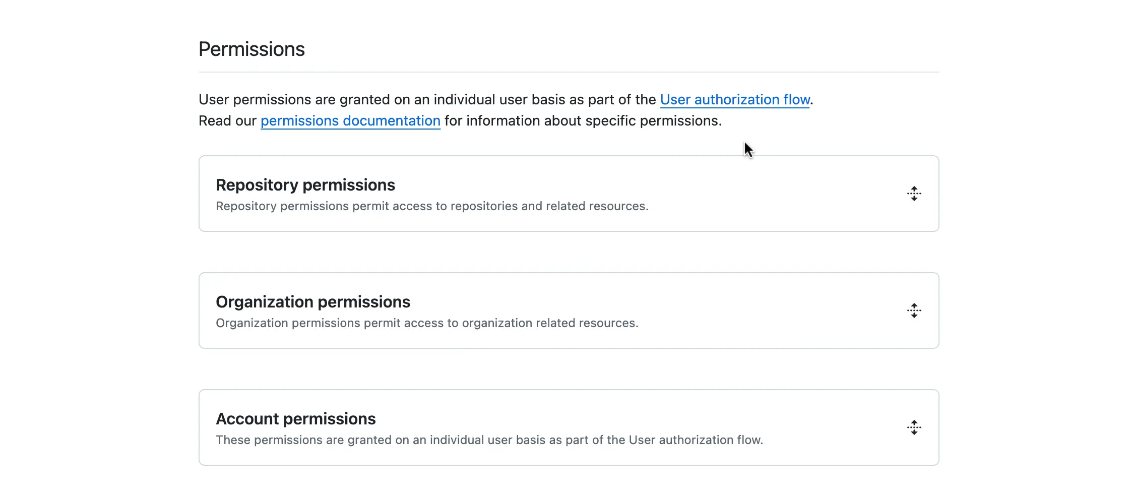 Setup permissions